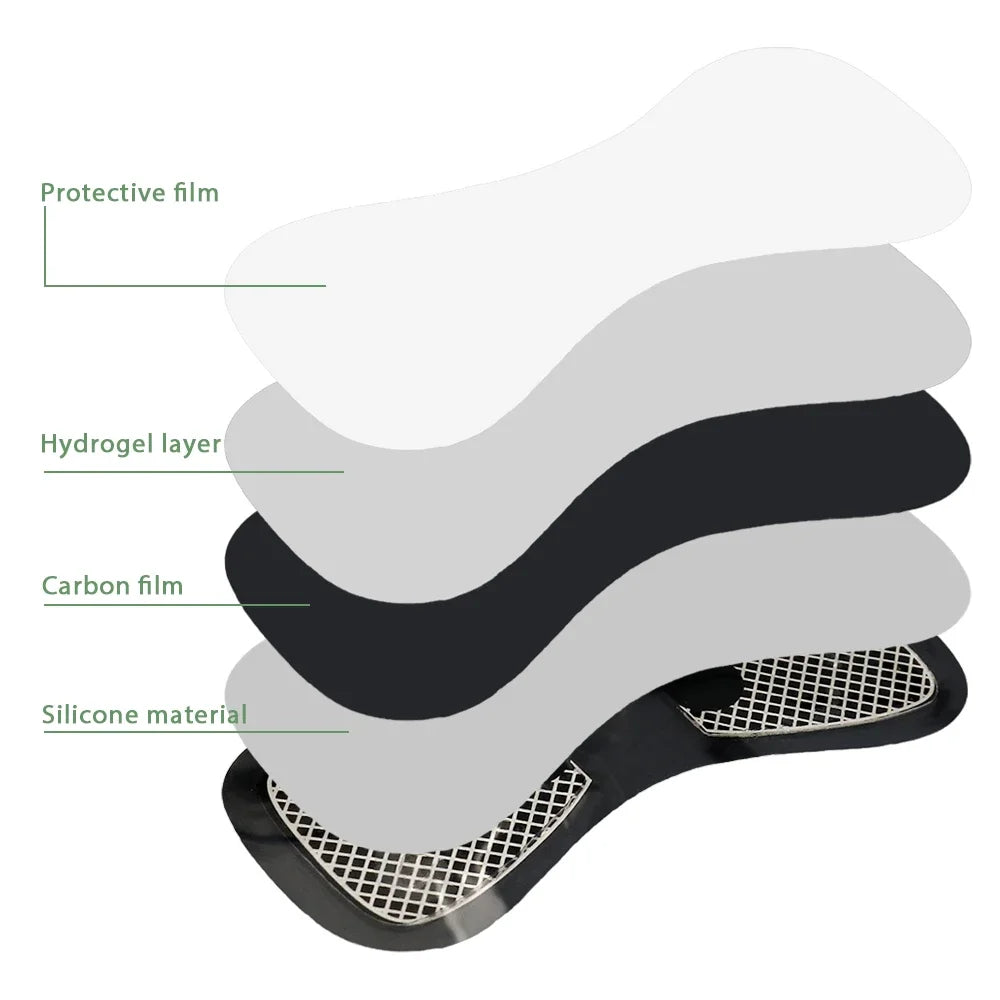 10/20Pcs EMS Neck Massage Patch Replacement Trainer Hip Exerciser Slimming Tens Body Massager Gel Pads Muscle Stimulator Sticker